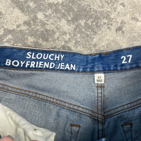 J Crew Slouchy Boyfriend Jean in Bandana Paisley Yin Yang High Rise Sz 27 - Picture 6 of 12